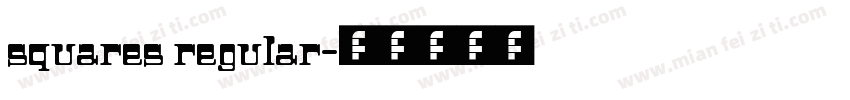 squares regular字体转换